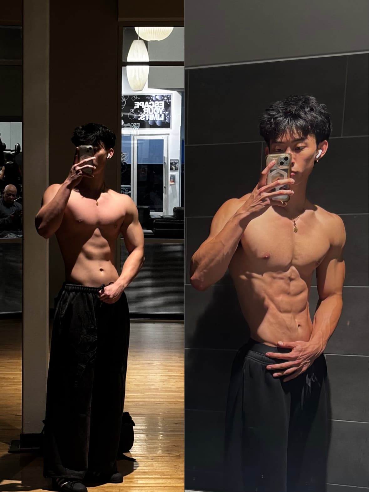 Raphael Sim before and after transformation